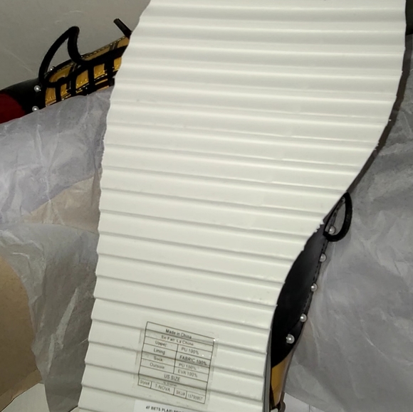 New Betsey Johnson Chunky Oxford Limited-Edition Plaid Sneaker Size 8.5 ❤ - Picture 9 of 10